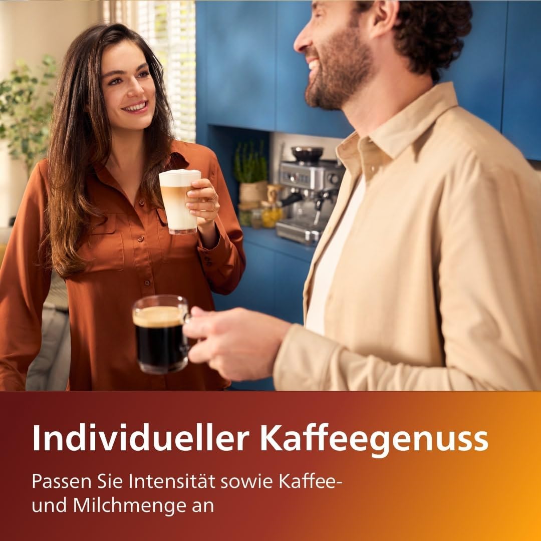 Serie 5400 Kaffeevollautomat EP5447/90–12 Kaffeespezialitäten,Intuitives Display,4 Benutzerprofile,Chrom